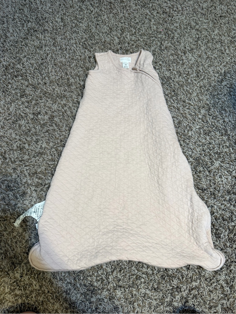 Little Planet by Carter's Organic Cotton Wearable Blanket in blush pink sleep